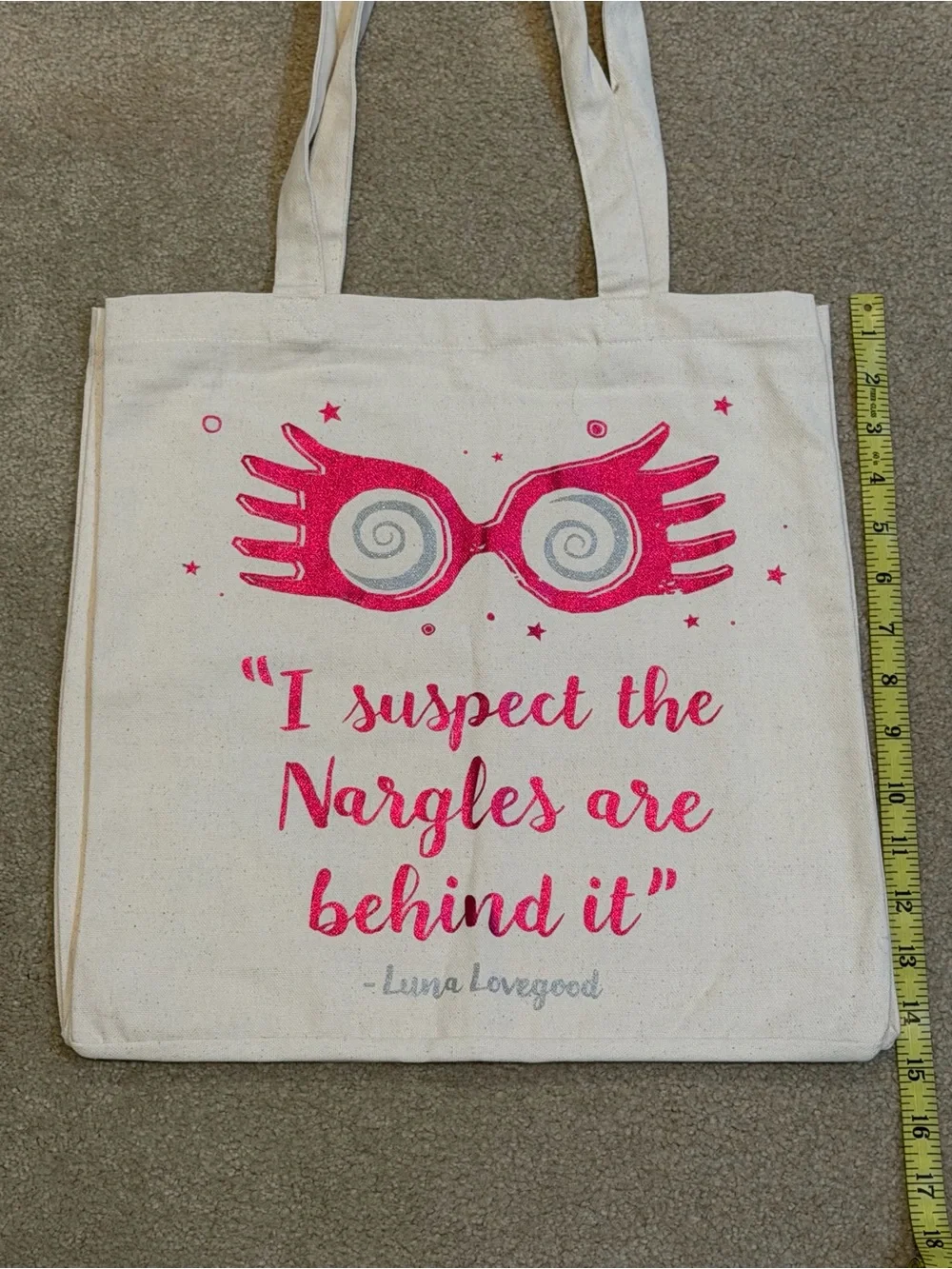 NEW HARRY POTTER SHOP NEW YORK CITY TOTE BAG, BAG & BOOKMARK